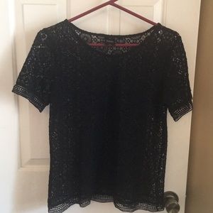 Rafaella Black lace top
